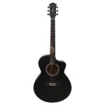 Kadence FR77BK Frontier 40" Acoustic Guitar | Grand Auditorium Cutaway | Special Fret Inlays | Spruce Wood | Comes with Bag | Includes Learning Course - Image 3