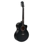 Kadence FR77BK Frontier 40" Acoustic Guitar | Grand Auditorium Cutaway | Special Fret Inlays | Spruce Wood | Comes with Bag | Includes Learning Course - Image 4