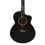 Kadence FR77BK Frontier 40" Acoustic Guitar | Grand Auditorium Cutaway | Special Fret Inlays | Spruce Wood | Comes with Bag | Includes Learning Course - Image 5
