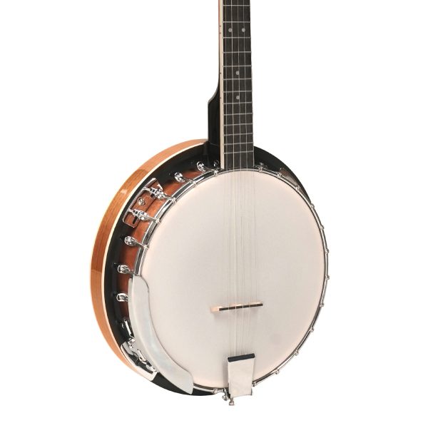 Kadence KBAN-5ST Banjo Glossy Finish Mahogany Body – Side Profile