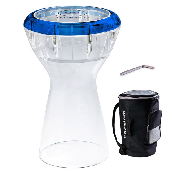 A Blue Sapphire Darbuka Drum with padded bag